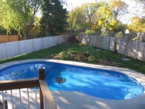 Backyard pool inspection